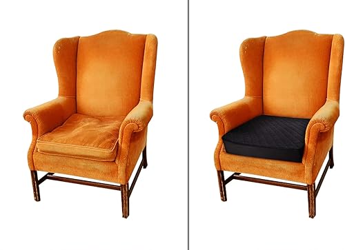 Miniatura 5 de Cojín cuadrado de espuma viscoelástica grande de 22 x 22 x 5 pulgadas para sillas reclinables, sillones, sofás, cojín de suelo, ciática, alivio del