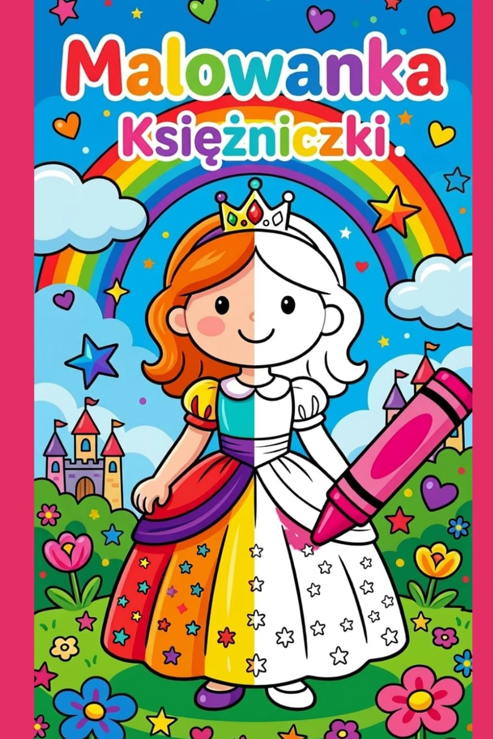 Malowanka: "Księżniczki" dla dzieci od 4-6 lat