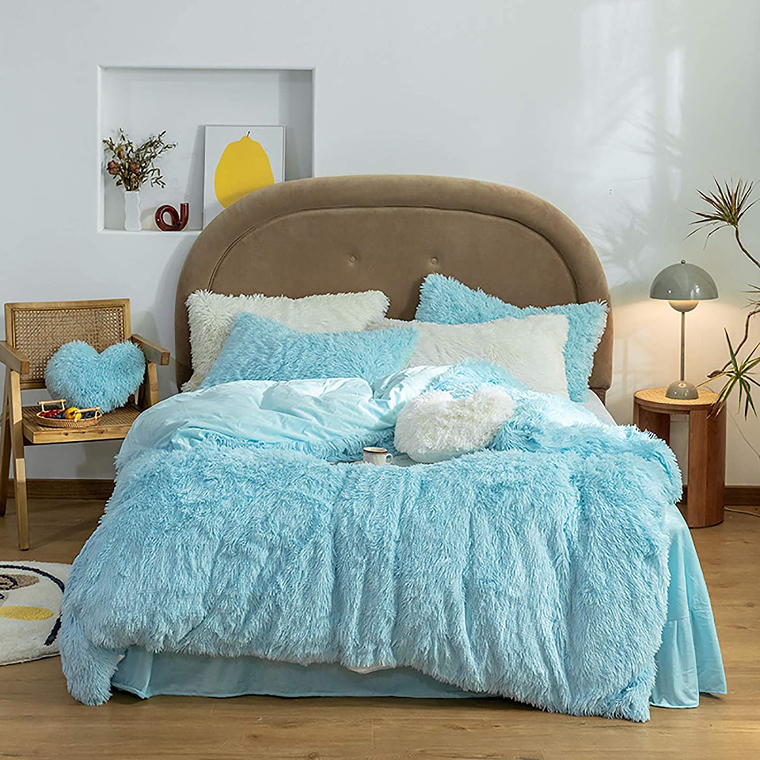 Couverture de couette moelleuse grand lit 220x240 flanelle chaude et douce