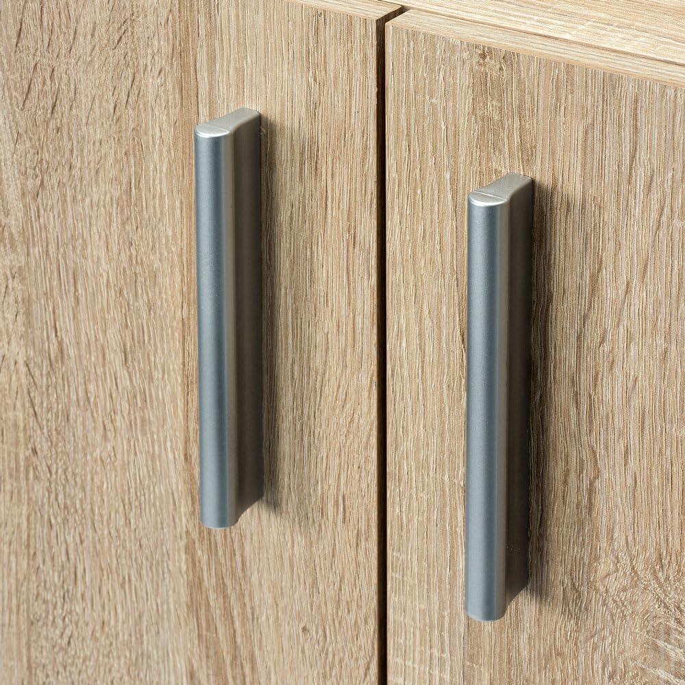Casaria® Mobiletto Ingresso Vela a 2 Ante con Ripiani 115,5x60x30cm Credenza Comò Armadietto Multiuso Ufficio Cassettiera Mobile Entrata Mobiletti