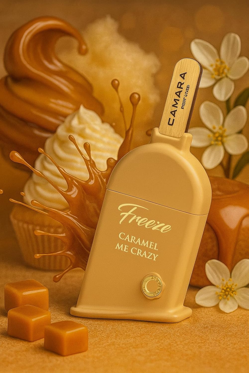 Perfume para Mujer, Fragancia Dulce de Caramelo Cremoso, Forma de Paleta Helada, Aroma Duradero