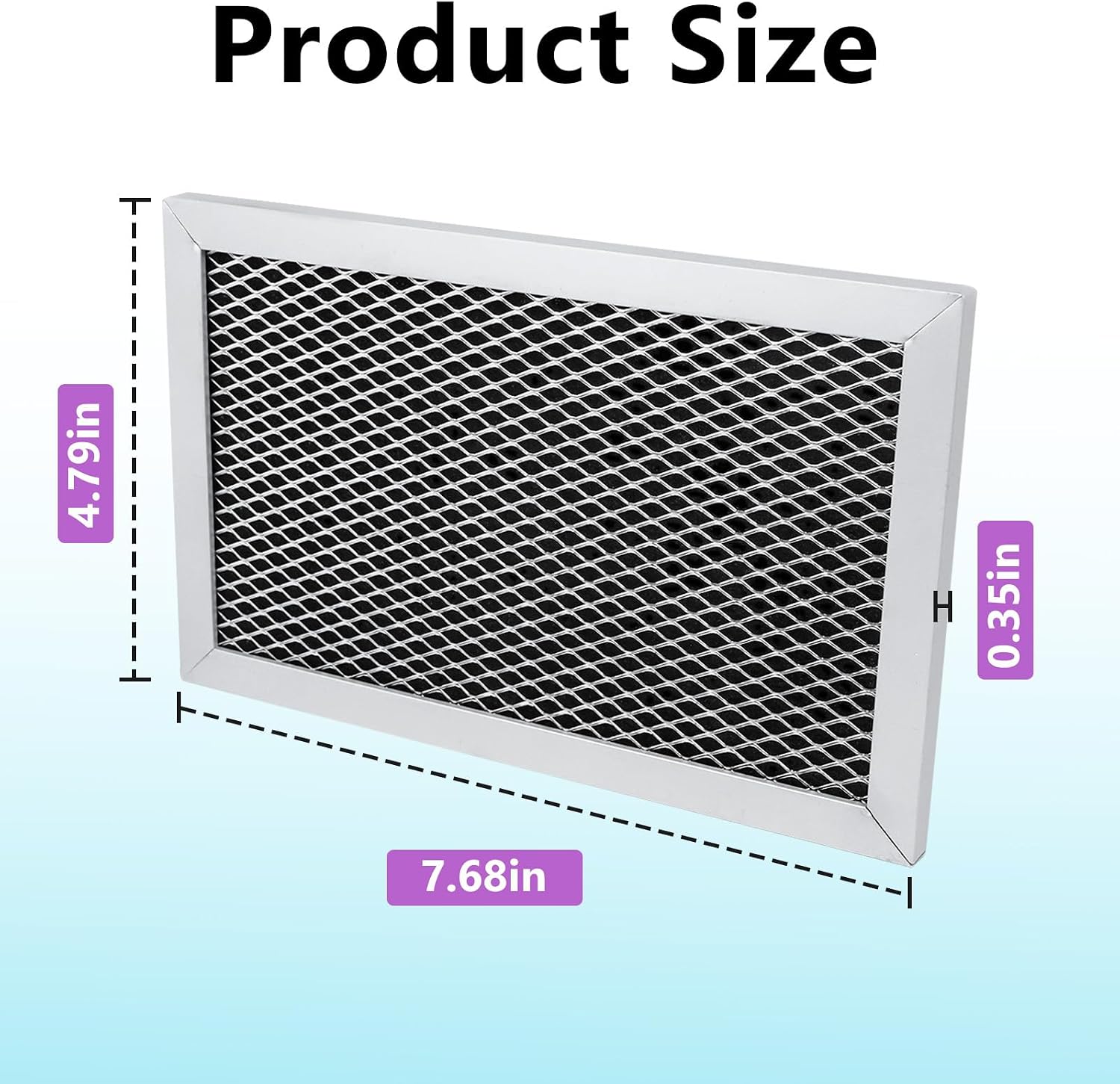 2PCS Microwave Charcoal Filter Compatible with GE JVM6175EK5ES
