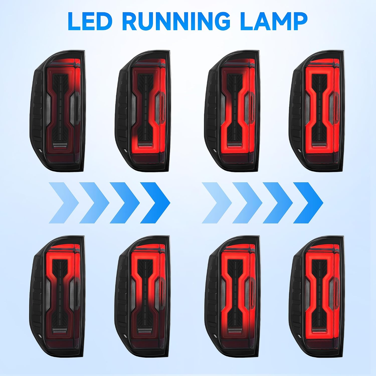 ELH LED Tail Lights Assembly Fit For 2014-2020 Tundra 14-20 Toyota Tundra Brake Light Replacement Driver Side and Passenger Side