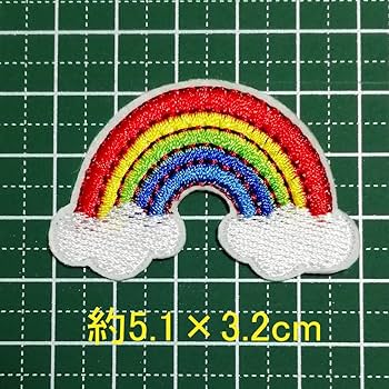 メルカリ便！アイロン 刺繍 ワッペン！セブンアップ　レインボー メルカリ便！アイロン 刺繍 ワッペン！セブンアップ レインボー