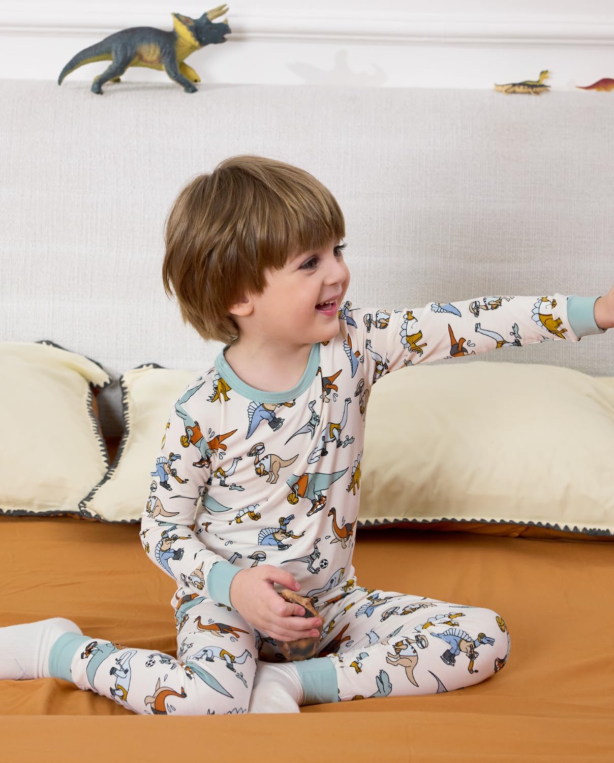 Bamboo Viscose Toddler Pajamas Boys Girls Baby 12M-8Y Pjs Sets Kids Snug fit 2pcs Long-Sleeve Sleepwear - Image 6