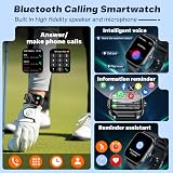 ECG Montre Connectée Homme Smartwatch: avec HRV IMC Acide Urique Appel Bluetooth Sommeil Fréquence Cardiaque Pression Artérielle SpO2 Étanche Cardio Fitness Tracker 2.01" Montre Sport pour Android iOS - 3