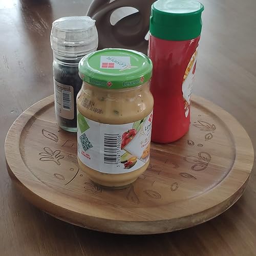 Miniatura 5 de HomeLove Inc - Tocadiscos de madera grabada con texto en inglés Home Sweet Home para mesa armario y cocina mercado comedor familiar inauguración de