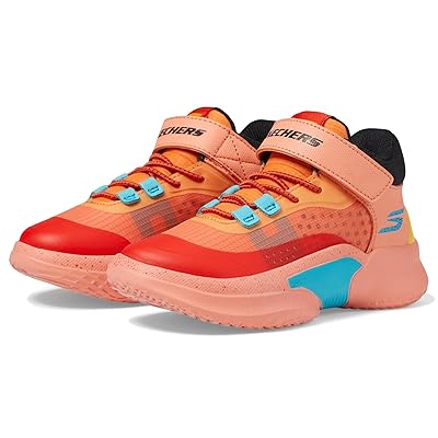 SKECHERS KIDS Skx Court Hype (Little Kid/Big Kid) Boys Shoes Orange/Multi