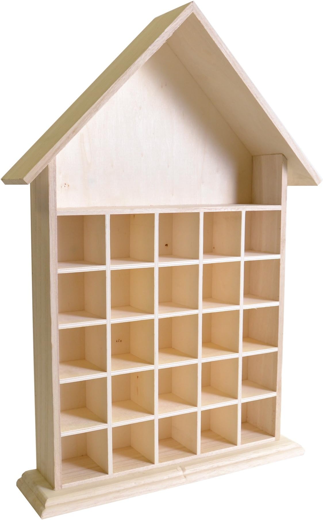 Artemio Wooden Advent Calendar to Decorate House-33.2cm x 49.5cm x 8.2cm, 33.2 x 8.2 x 49.5 cm, Wood