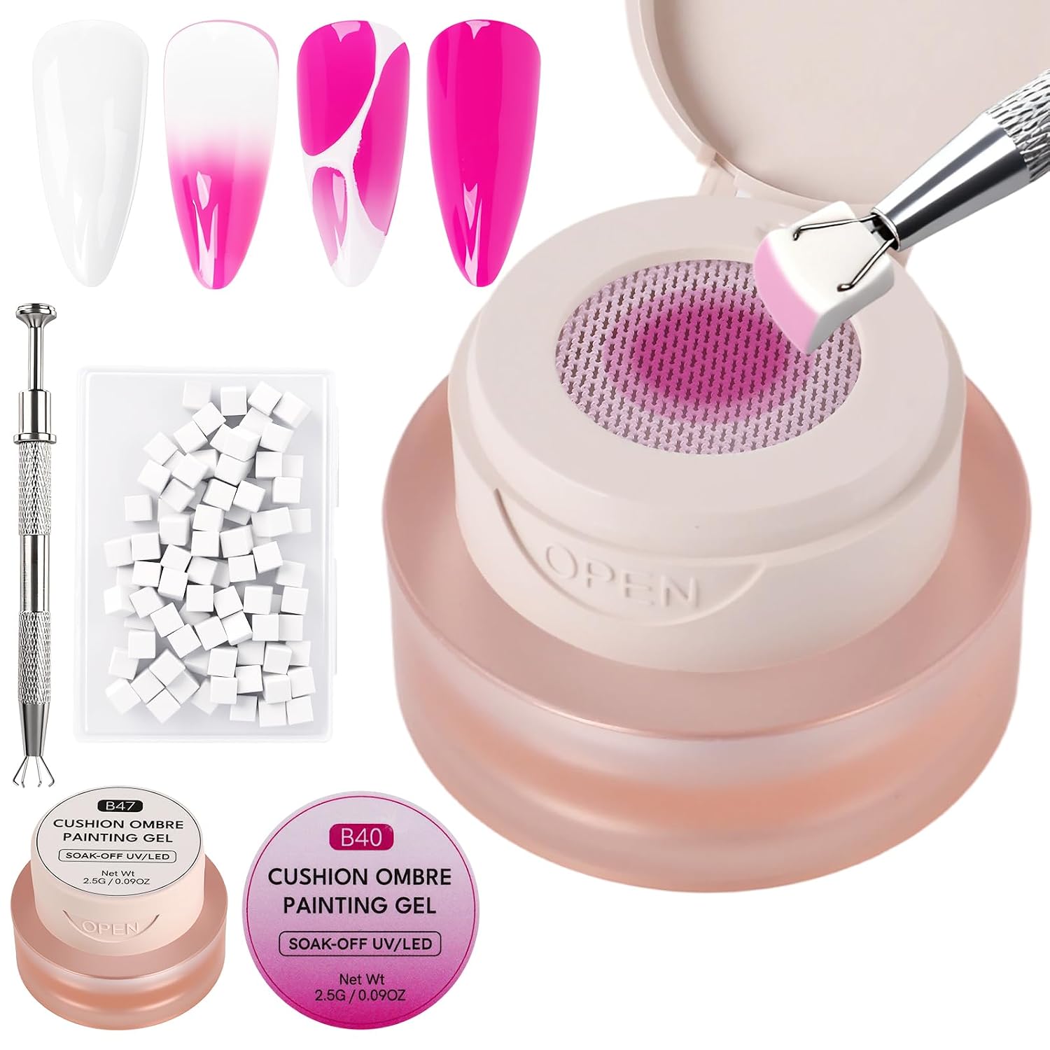 TADOPRO Gel Polish Kit - DIY Ombre Nail Art Set