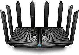 TP-Link Roteador AX6000 Wi-Fi 6 (Archer AX80) – Banda dupla, porta WAN/LAN de 2,5 Gbps, transmissão de 8K, roteador de Internet sem fio com OneMesh e modo AP, cobertura de longo alcance, WPA3,