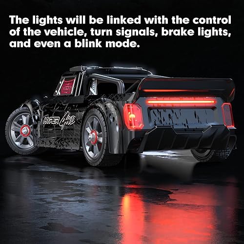 Miniatura 7 de HYPER GO H16BM X 14301 - Autos RC rápidos sin escobillas de 42 Mph para adultos, camión RC todoterreno para aficiones, auto de control remoto RTR