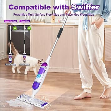 15 Count Disposable Mop Pads Refills for Swiffer Power Mop Pads