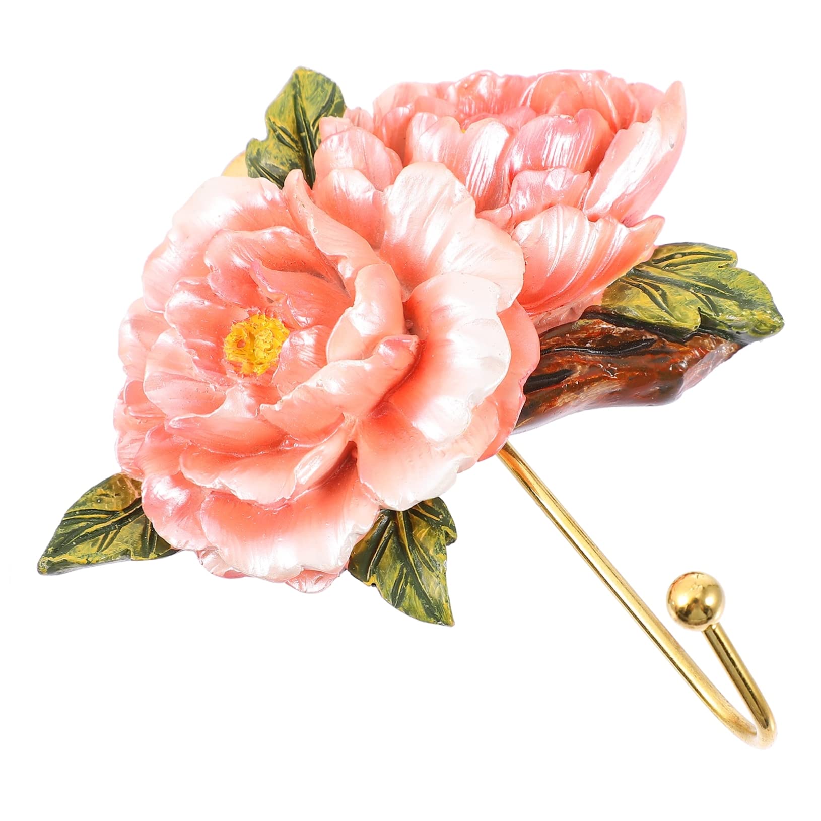 Cintres muraux en acier et crochet floral pour organiser votre entrée