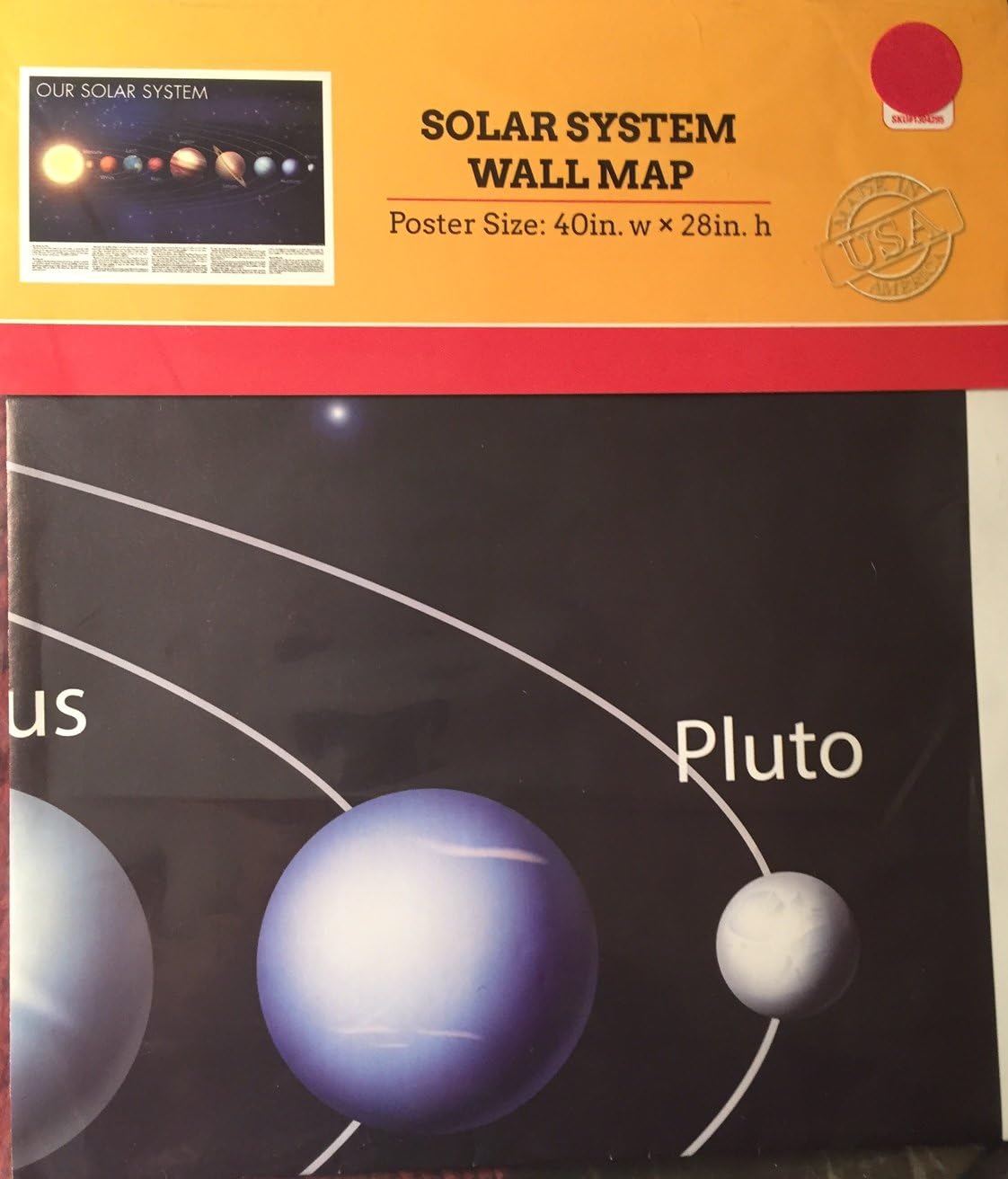Solar System Wall Map Office Products