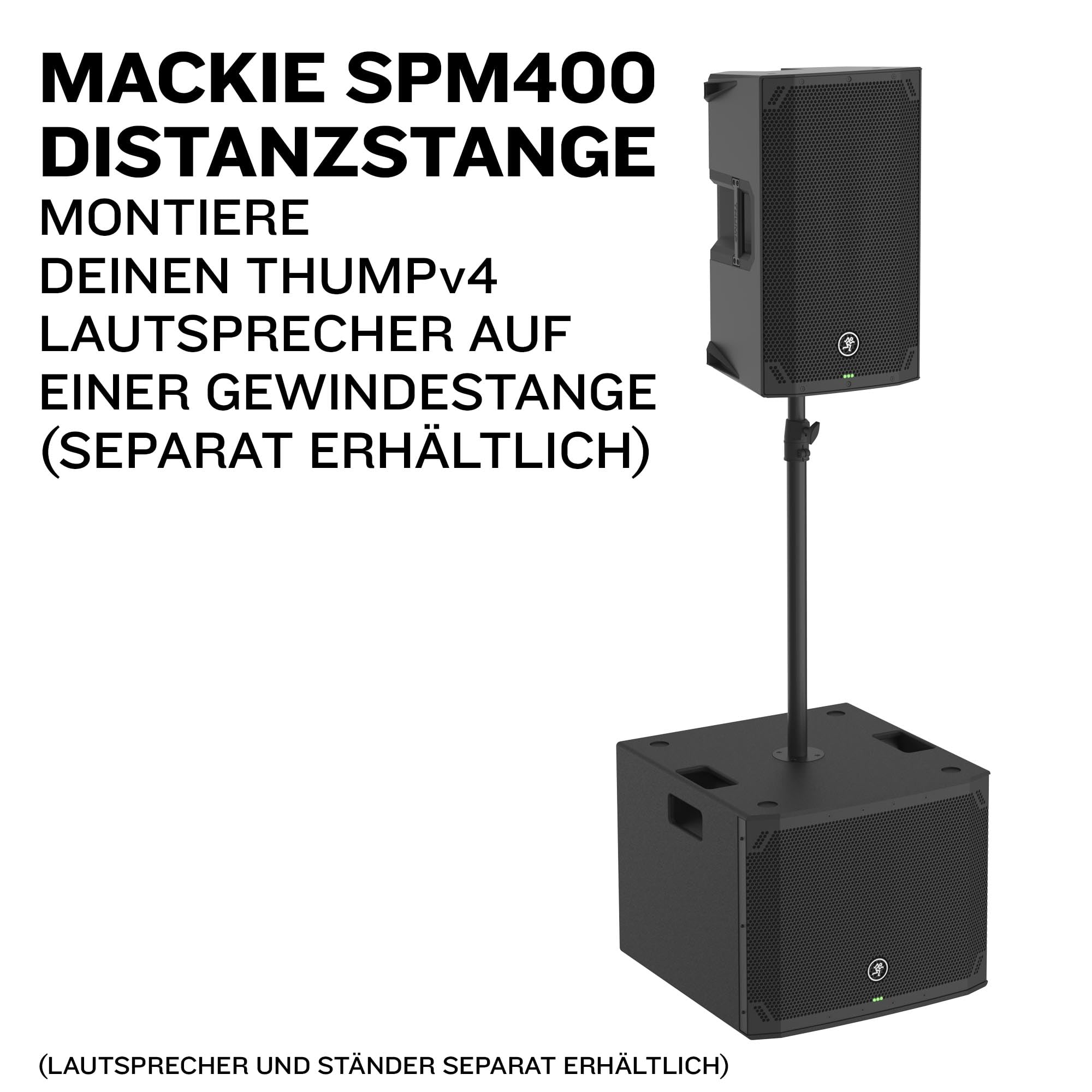 Mackie Thump15Sv4 15" Professioneller Aktiv-Subwoofer mit 132 dB SPL und 27 Hz Tiefbasswiedergabe