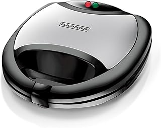 Black & Decker 750W 2 Slice Sandwich Maker, Black - Ts2000-B5."2 years warranty"