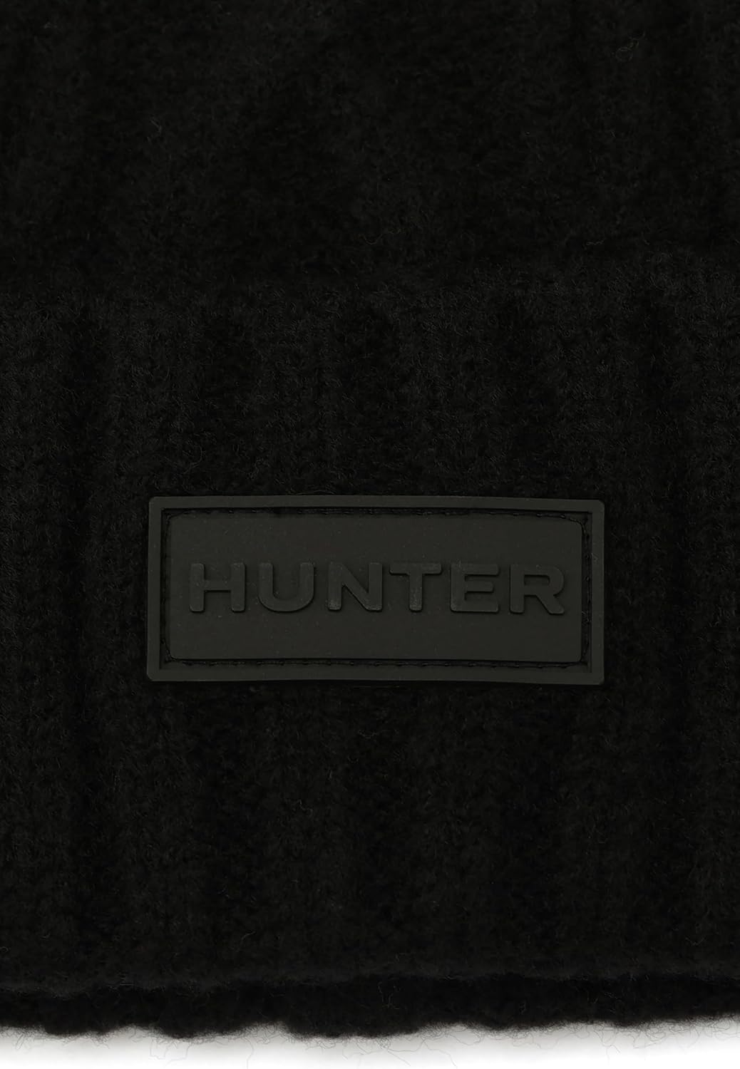 Hunter Womens Cable Cuff Beanie with Faux Fur Pom - Image 4