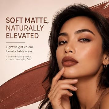 Matte Makeup Lip Liner,Lip Liner Stain, Long-Lasting Smudge-Resistant, Liquid Lip Colour Pencil with Soft Precision Tip Enhances Dimension (1CoffeeBrown)