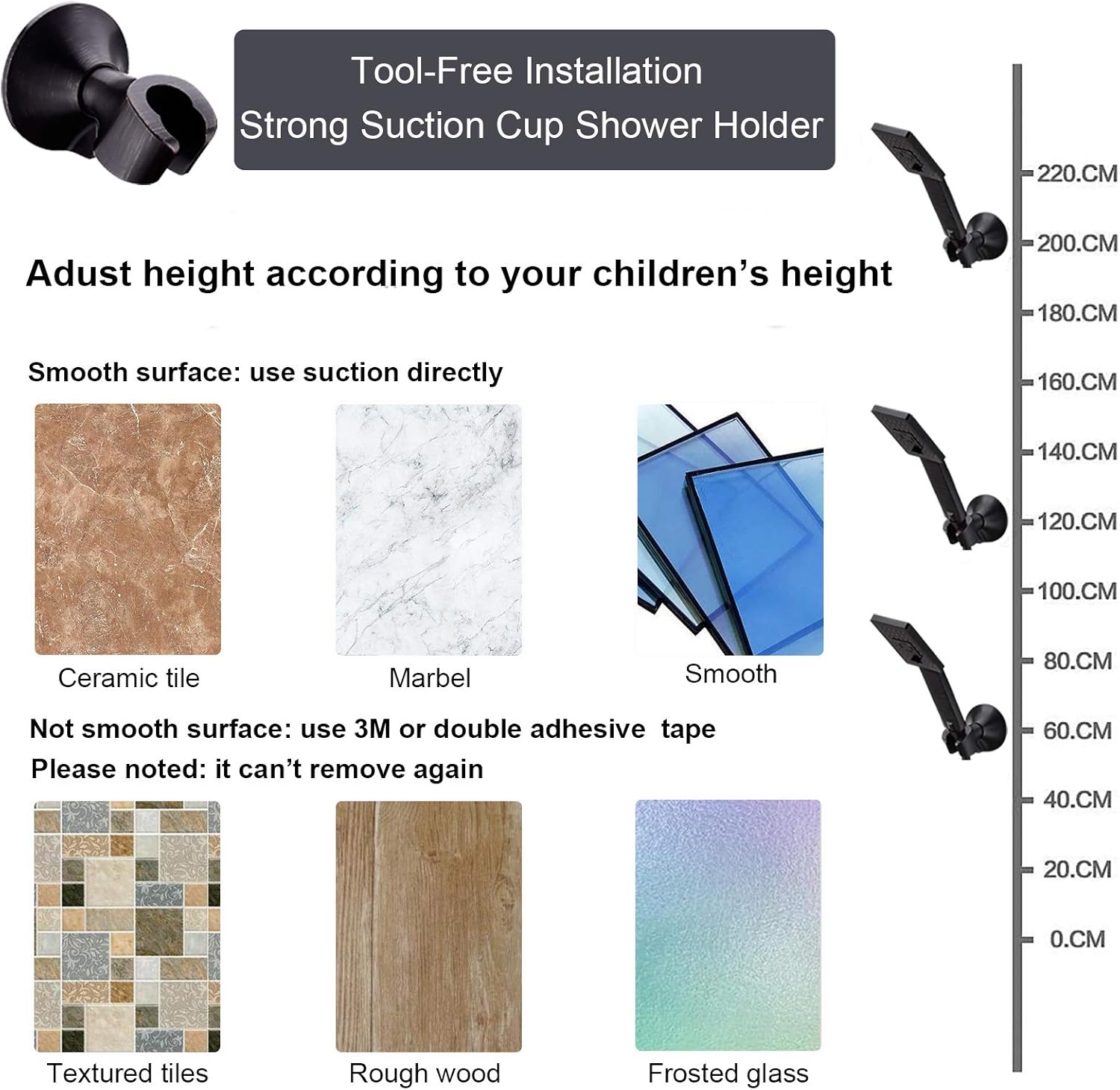 Best Deal 🛒 BRIGHT SHOWERS Rain Shower Head with Handheld Spray 5 ft. Shower Hose Combo Includes Wall Mount Suction Bracket 3-Way Water Diverter Mount (8 Inch Square, Oil Rubbed Bronze)