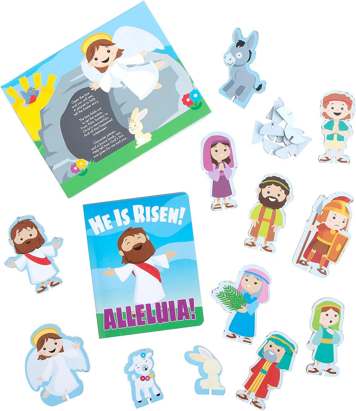Fun Express Resurrection Story Book with Playset - 12 Pieces