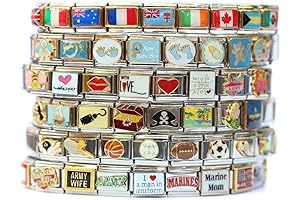 101 Assorted Italian Charms - Craft Personalized 9mm Charm Bracelets