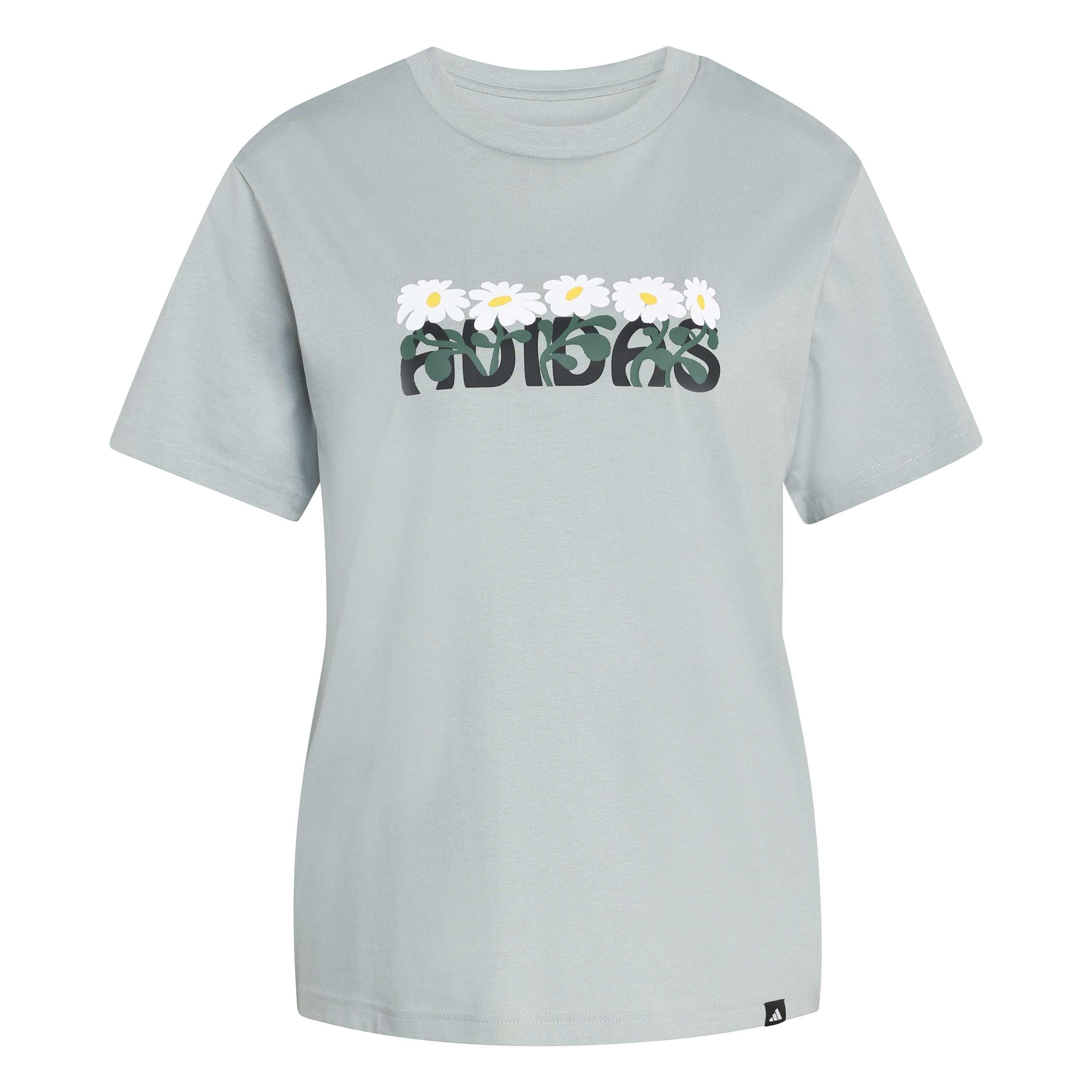 adidas Women's Soft Side Graphic T-Shirt, Wonder Sage, S