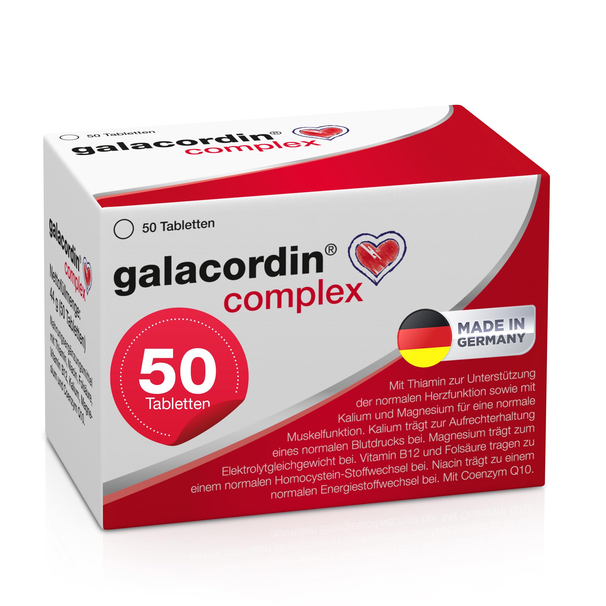 galacordin complex 50 Tabletten – Unterstützung von Herz-, Muskel- und Blutdruckfunktionen