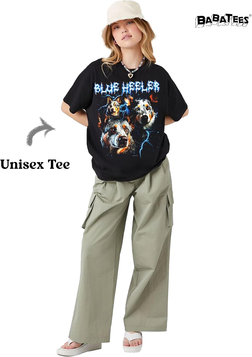 Heavy Metal 80s Animal Black Tshirt - 100% Cotton - for Men & Women - Image 3