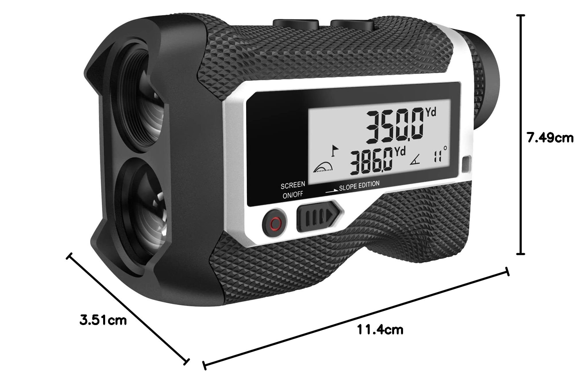 MiLESEEY PF3S Telemetro Golf/Caccia Da 800M con Display LCD Telemetri da Golf, con Interruttore di Inclinazione, Blocco Bandiera e Vibrazione, Precisione ± 0,5M, Montaggio su Treppiede