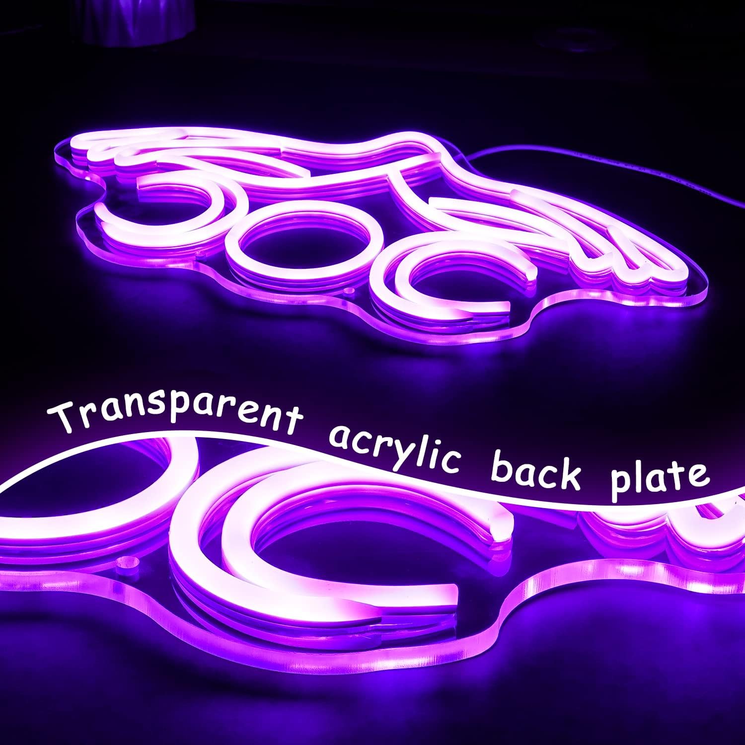 Hand to Moon Neon Sign Hand Supported Month Neon Light Purple Led Sign for Wall Decor 16.5”x8.6” Moon Neon Sign for Kids Room Man Cave Bedroom Store Decoration