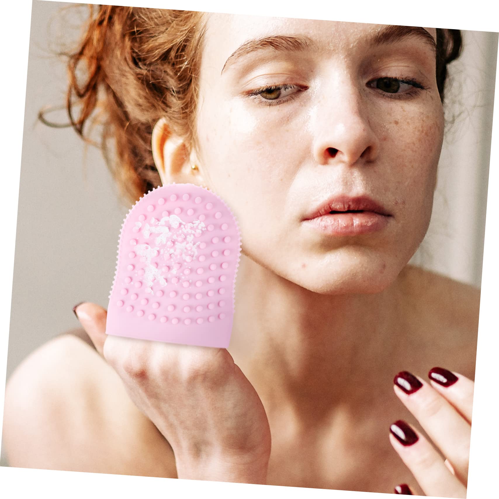 Healeved 4stücke Silikon Gesichtsreinigungsbürste Für Sanfte Tiefenreinigung Handschuhförmiges Design Weich Und Tragbar Für Tägliche Gesichtsreinigung Und Peeling