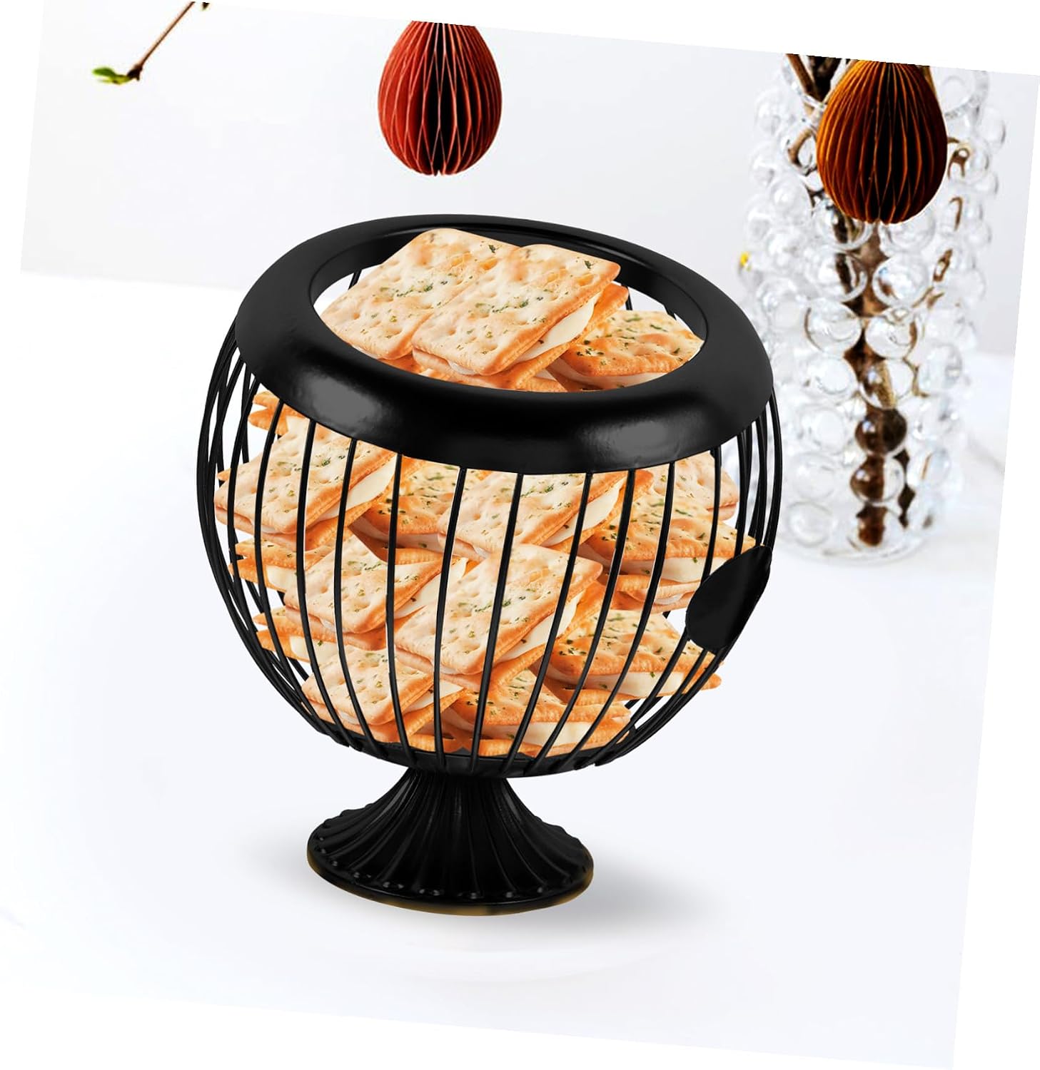 Mikinona Coffee Capsule Storage Basket Iron Coffee Pod Holder Organizer Metal Display Basket for Kitchen Home Accessory