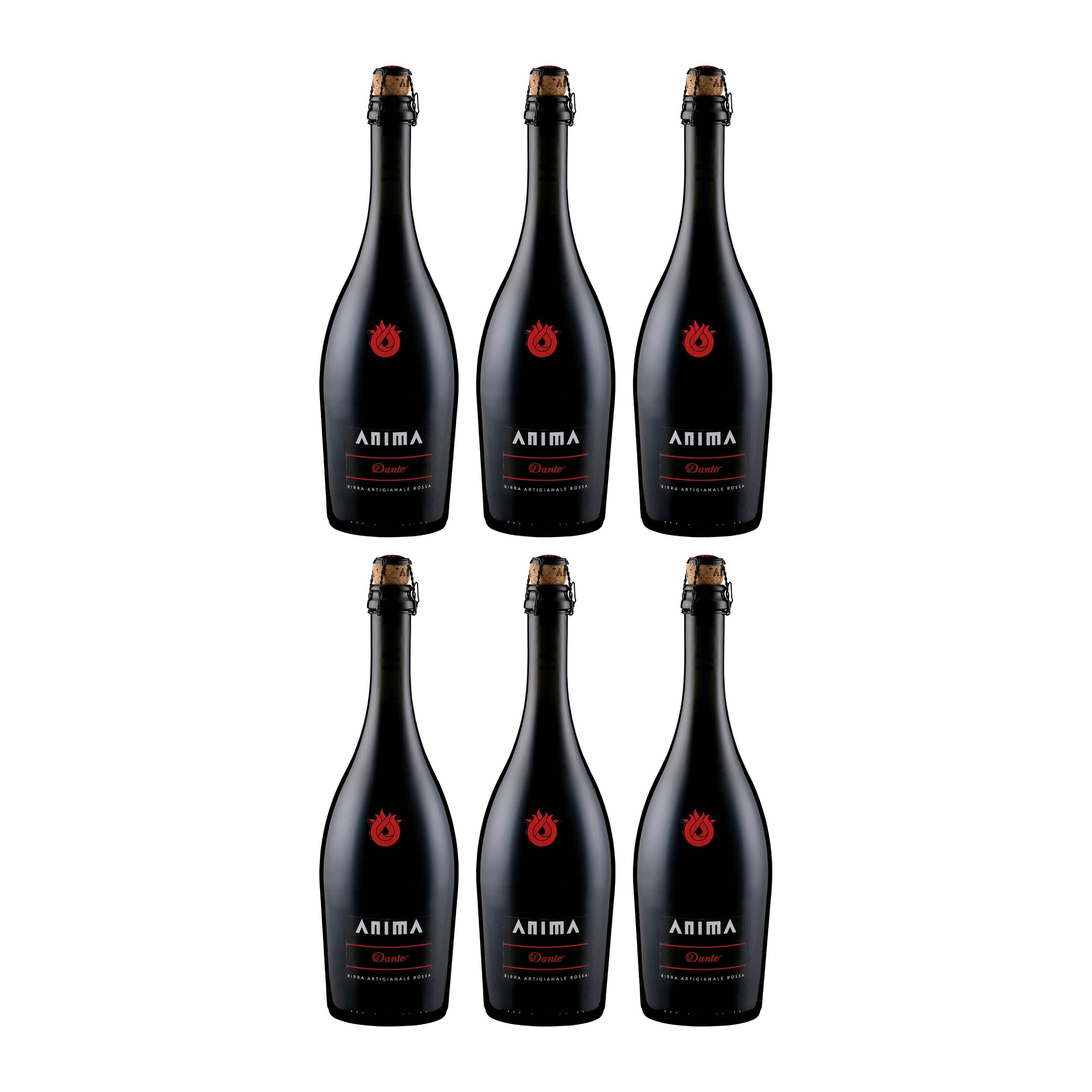 Birra AnimA Dante Dunkles Doppelmalzbier Bier süss Italien inkl. FeinWert E-Book (6 x 0.75 l)