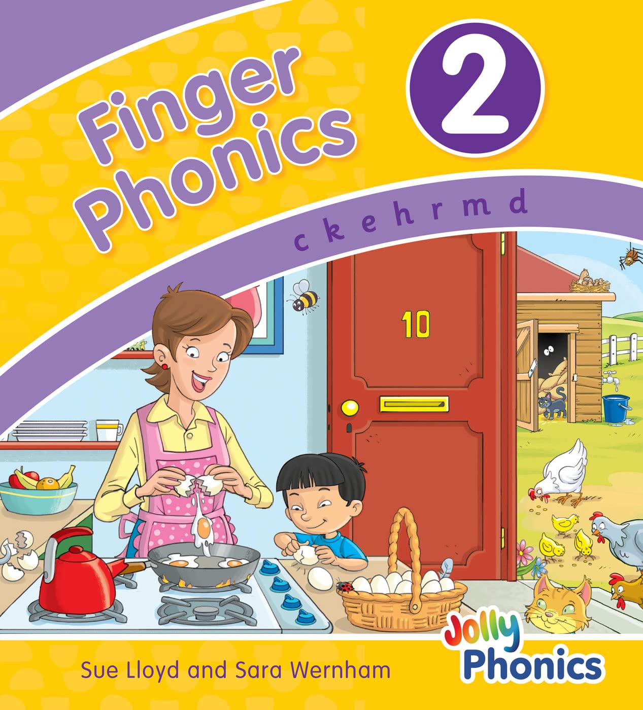 Finger Phonics Book 2: in Precursive Letters  by Sara Wernham BOARD BOOK