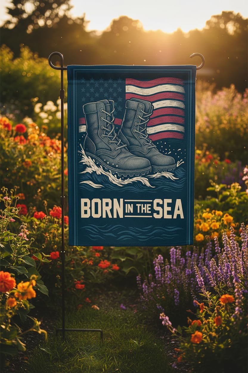 Navy Garden Flag 12x18 Inch Double Sided Military Veteran Tribute Outdoor Yard Banner | Polyester Decor for Patriot, Memorial & Veterans Day - Image 6