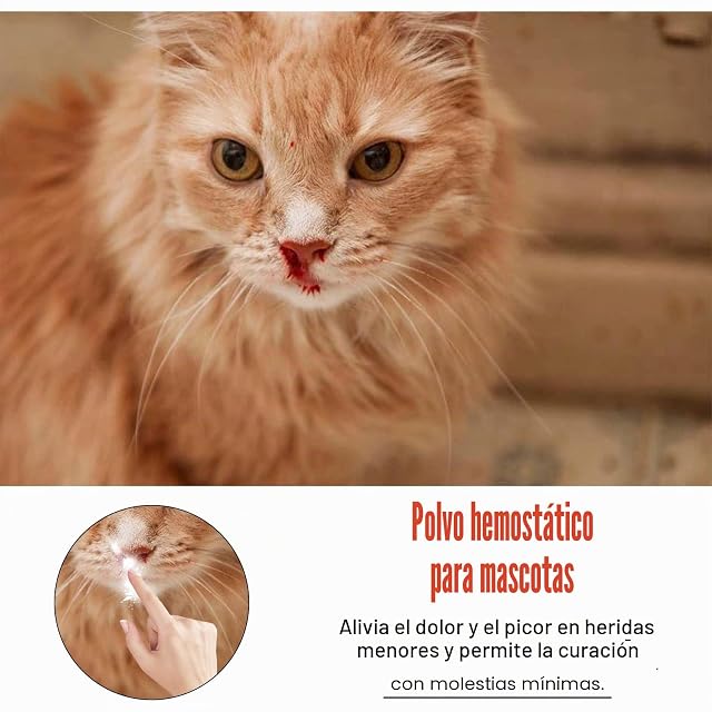 Foto 6 de 8 de Polvo hemostático seguro para perros y perros Blood Puppy-Home Profession Aids Suministros Polvo hemostático…