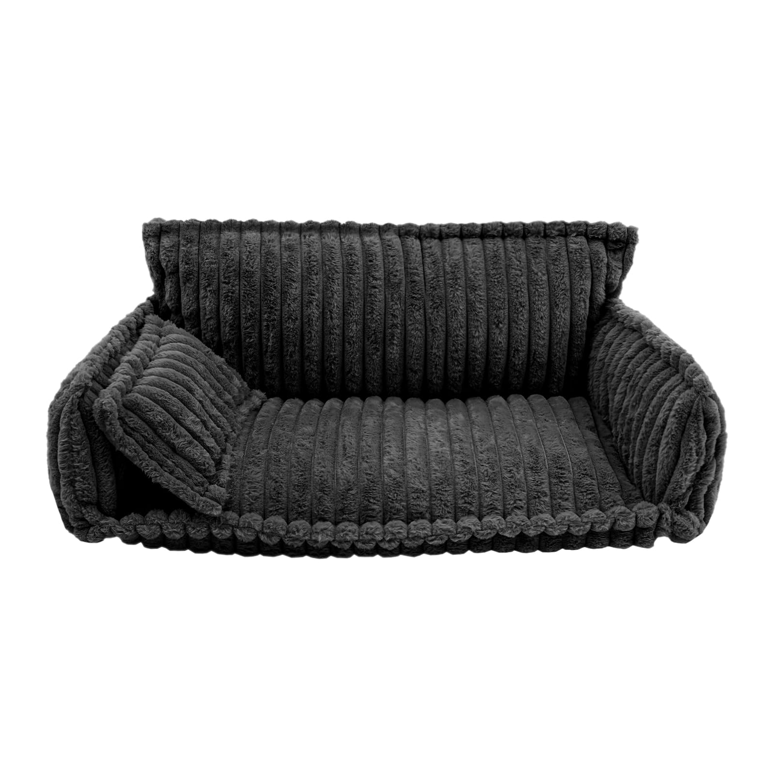 Cama ortopédica para gatos, 100 x 67 x 40 cm, con cojín para mascotas | Cama para gatos para interiores, sofá para gatos, sofá para casas, salón, dormitorio y balcones