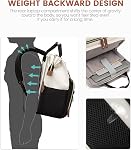 LOVEVOOK Laptop Backpack for Women Nurse Bag Teacher Work Backpack Purse Travel Computer Backpack for College Office Business