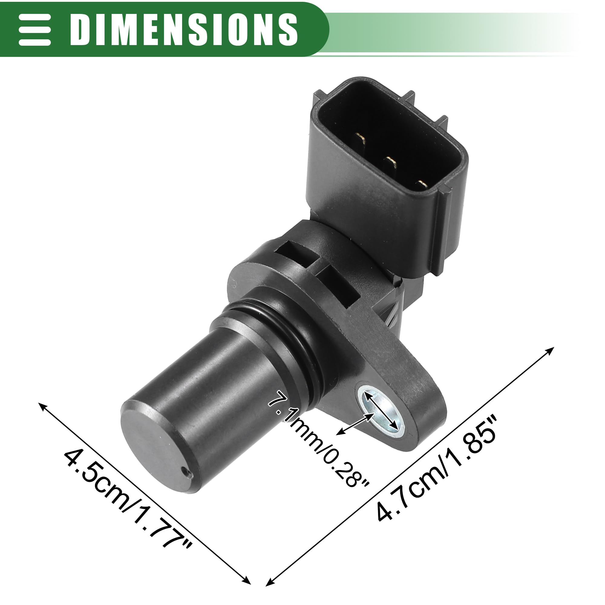 Crankshaft Position Engine Sensor, for Kawasaki, Black
