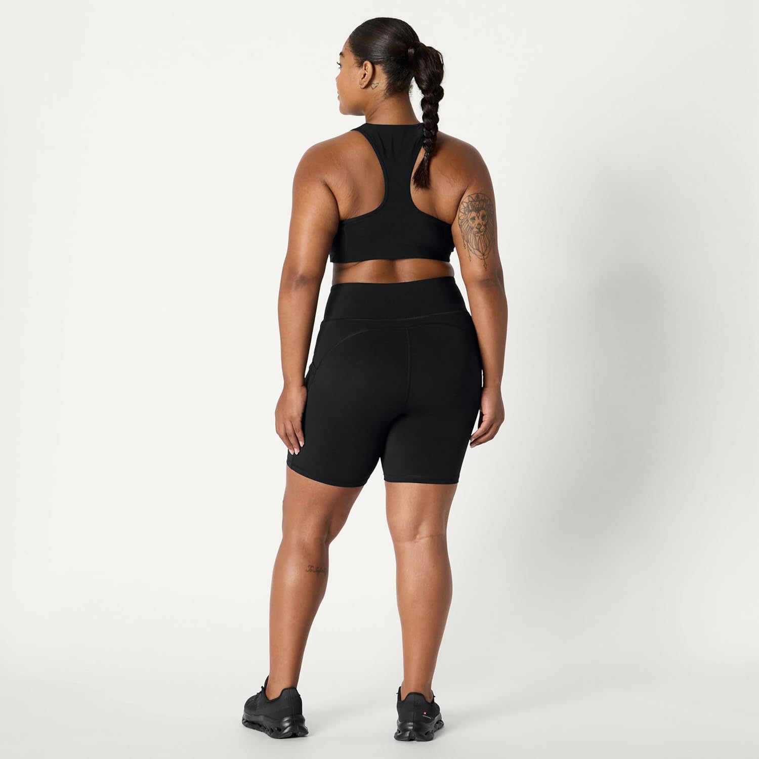 Amazon Essentials Women's Active Total Train High Waist 7" Gym Workout Biker Shorts with Pockets - Image 7