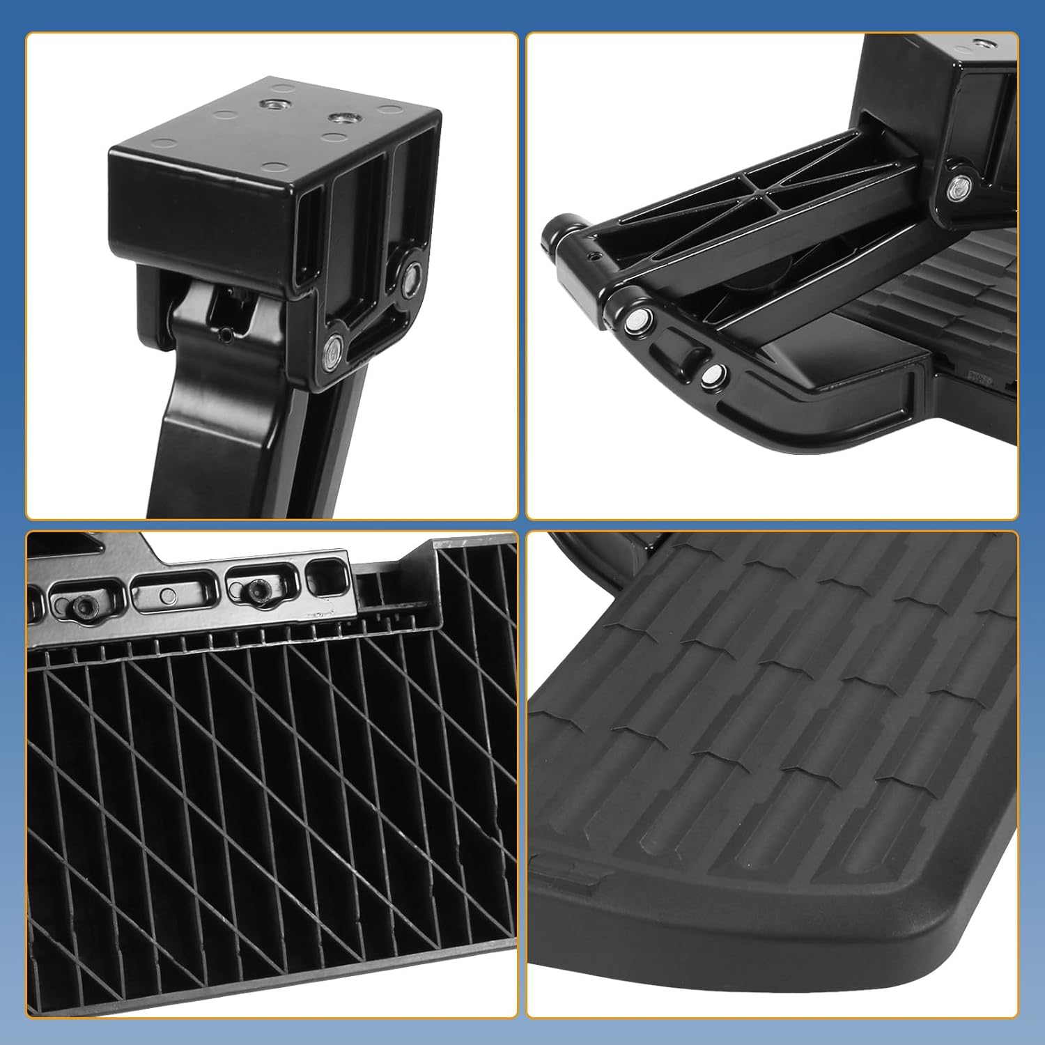 Rear Bed Step Compatible with 2012-2023 Toyota Tacoma Folding Rear Bumper Step Retractable Truck Tailgate Step Replace# PT392-35100
