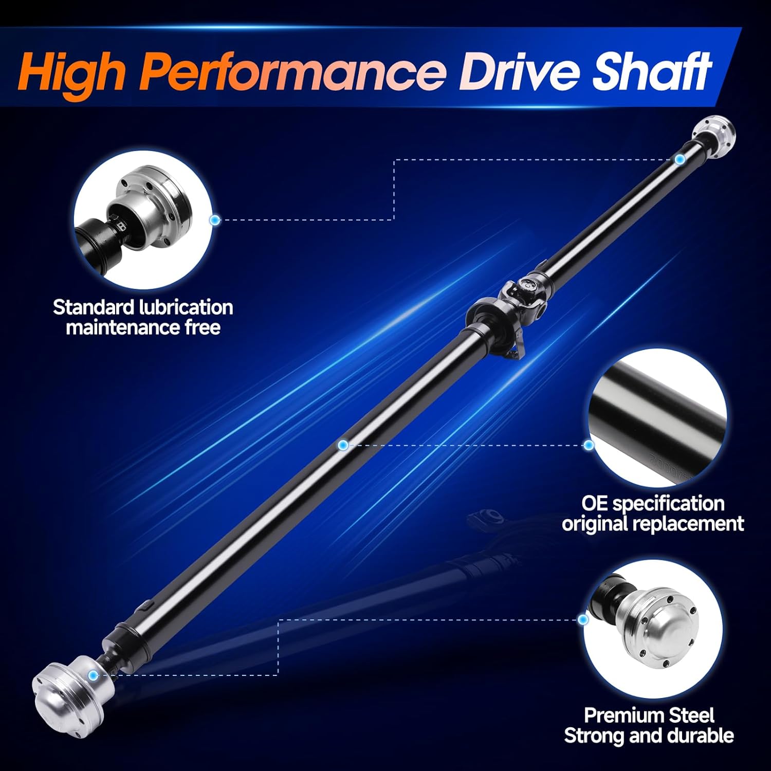 9463300 Rear Drive Shaft Prop Shaft Driveshaft Assembly Fit for Volvo V70 1998-1999, Fit for S70 1999-2000, OE 936-871