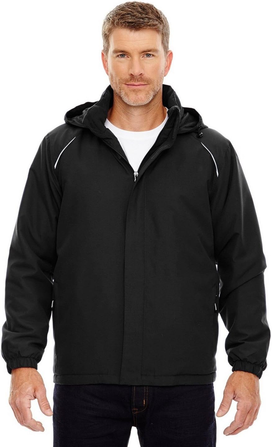 Ash City - Core 365 Men's Tall Brisk Insulated Jacket 4XT BLACK