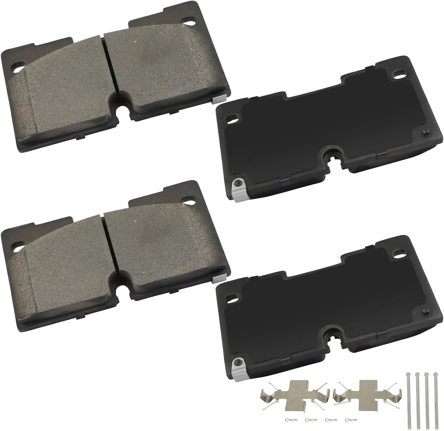 cciyu D2173 Front Ceramic Disc Brake Pads Kit For Cadillac Escalade 21-24,For Chevrolet Silverado 1500 19-24/Silverado 1500 LTD 22/Suburban 21-24/Tahoe 21-24,For GMC Sierra 1500 19-24/Yukon 21-22