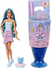 Barbie Pop Reveal Series Fashion Doll & Accessories Set, Treat Series, Cool Cupcake Theme with Pet, 8 Surprises Include Color Change, JFY61