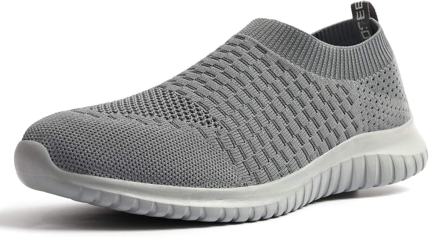 TIOSEBON Men's Slip On Walking Shoes Arch Support Knit Mesh Lightweight Casual Comfortable Gym Workout Running Tennis Travel Standing Sneakers