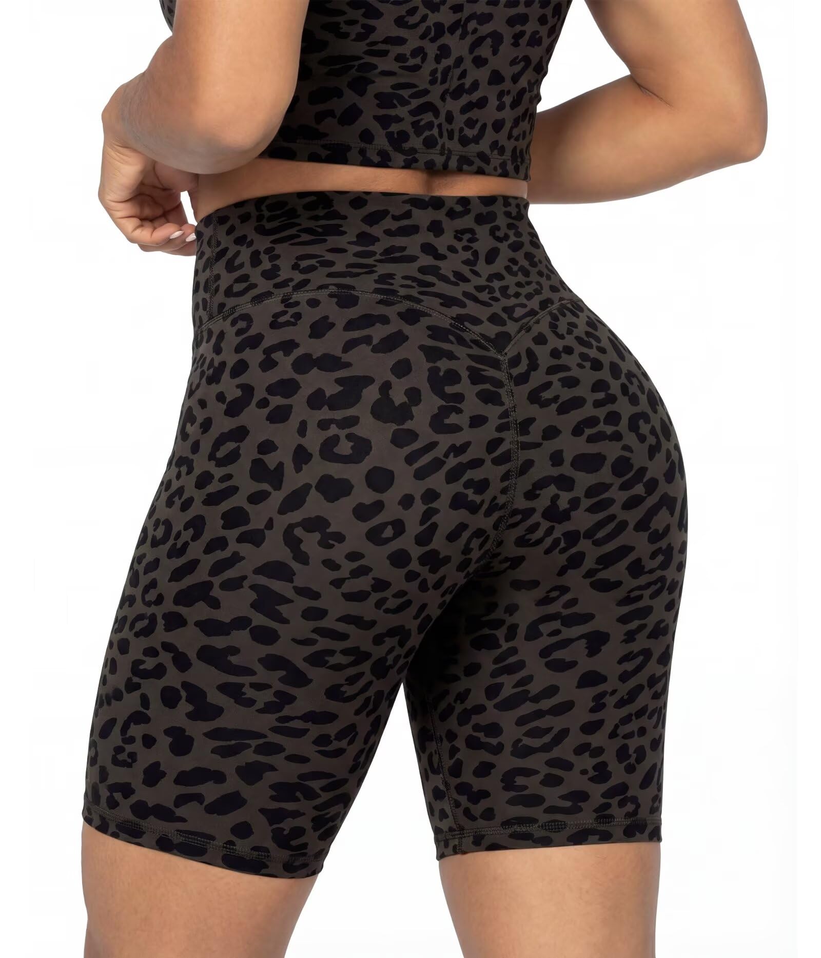 Sunzel No Front Seam High Waist Biker Shorts for Women, Squat Proof Yoga Workout Gym Bike Shorts