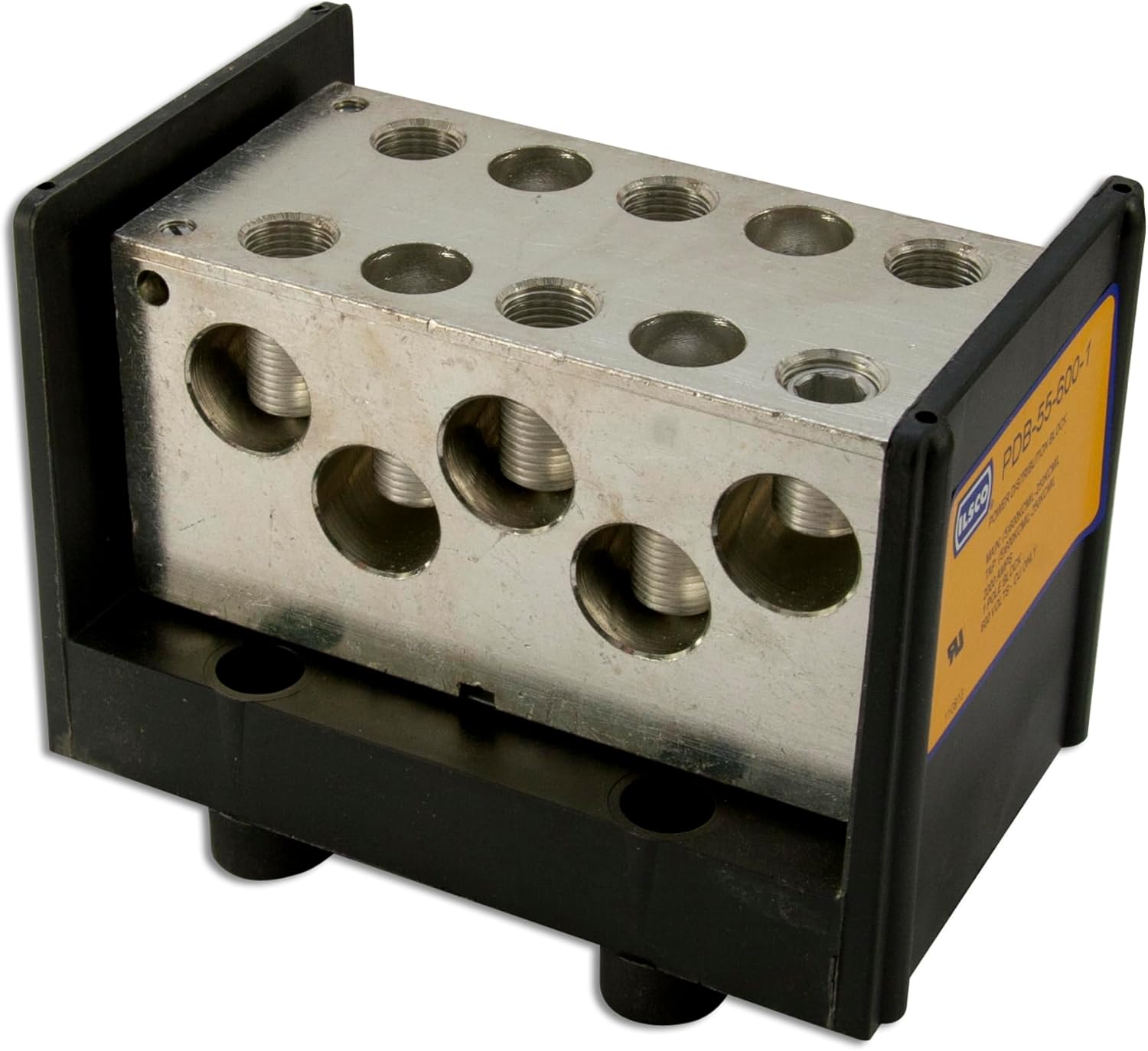 Ilsco PDB-55-600-1 AL MECH(P) (S)(5) 600-250 T UR, Silver