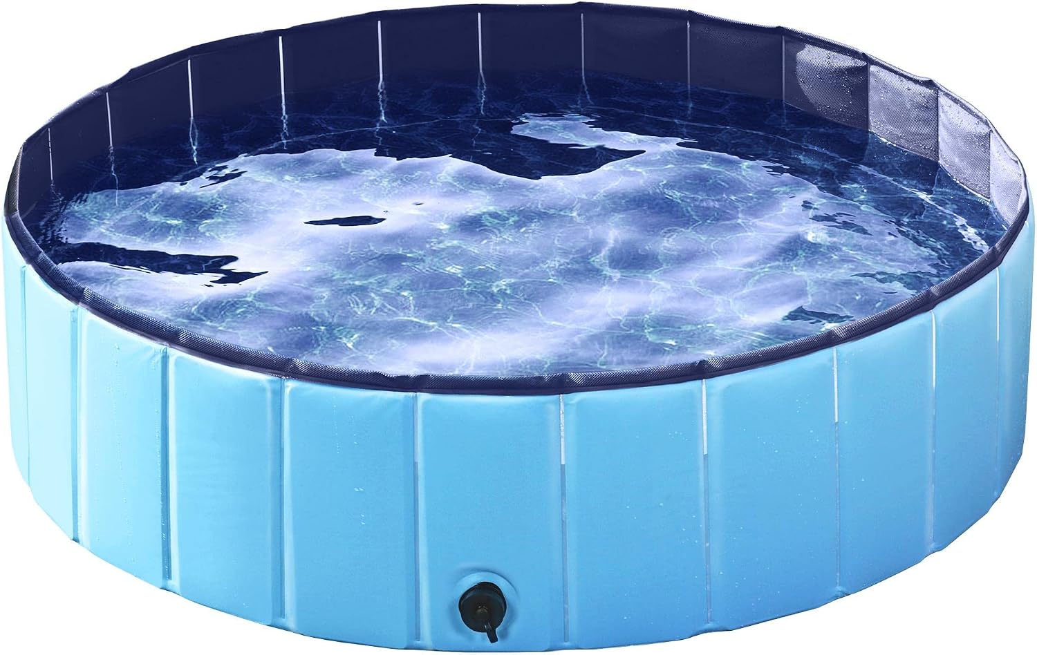 Topeakmart Foldable Dog Bath Pool for Dogs Collapsible Pet Cat Swimming Tub PVC Plastic Dog Wading Pool w/Pet Brush&Repaire Patches for…